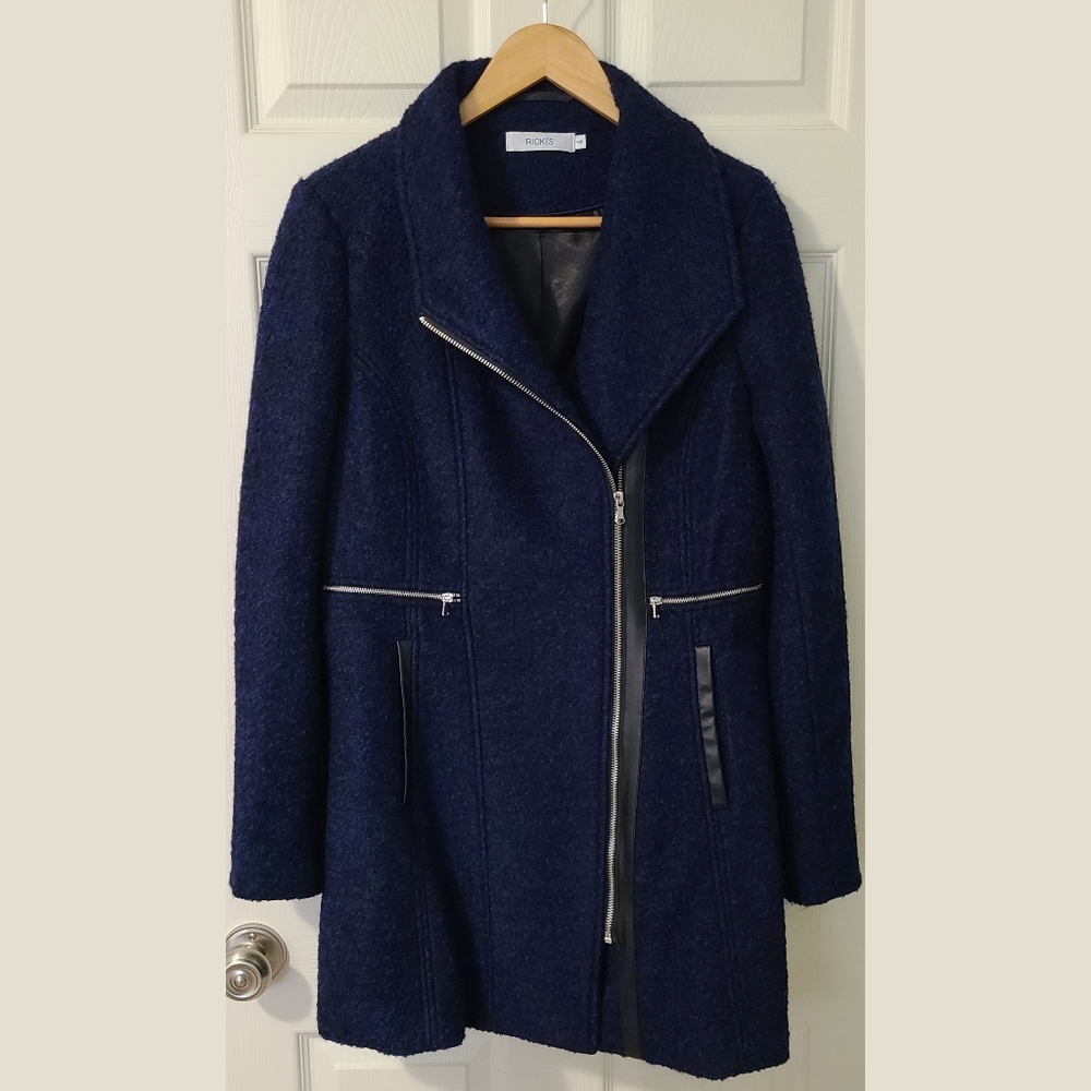 Long wool blend coat